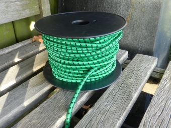 elastiek/6mm/25mtr.                                      GROEN