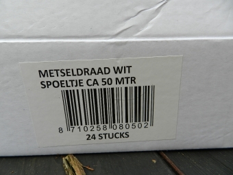 metselkoord/1mm/50mtr                              24 spoel/stuntprijs !